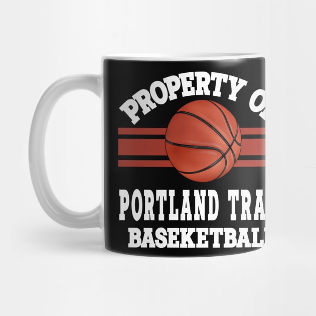 Proud Name Portland Trail Graphic Property Vintage Basketball by Frozen Jack monster